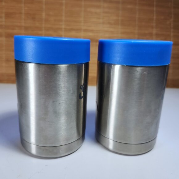 Coors Light Silver Bullet Beer Can Bottle Koozie Coozie Stainless Steel Blue (2) - Picture 2 of 7